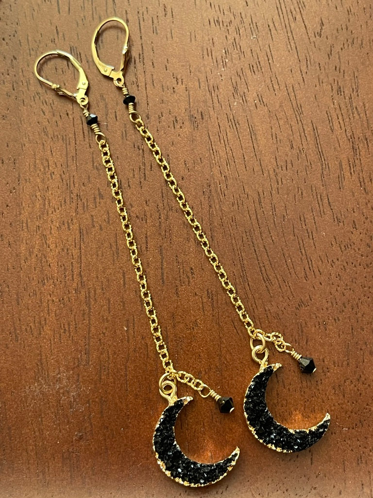 Midnight Moon Earrings